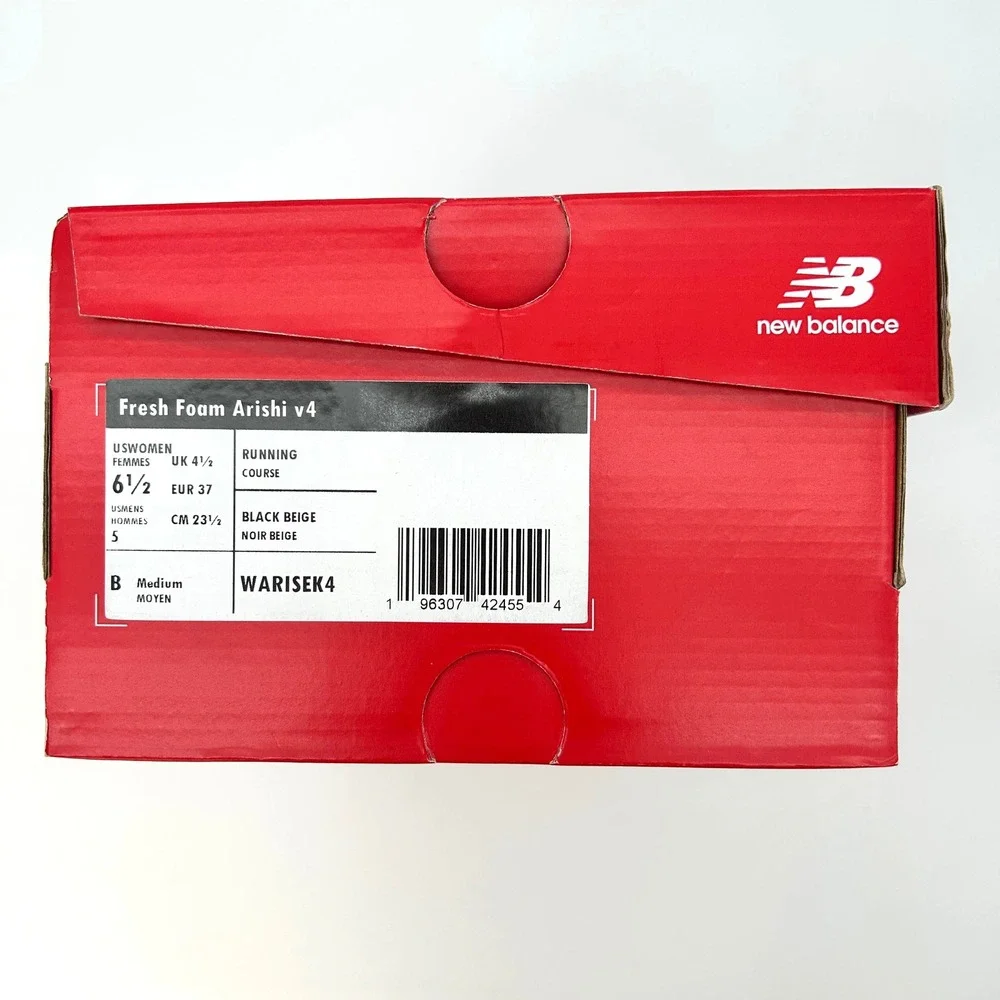 New Balance Fresh Foam Arishi v4 Size 6.5 Womens Sneakers Black Gold Gum NEW